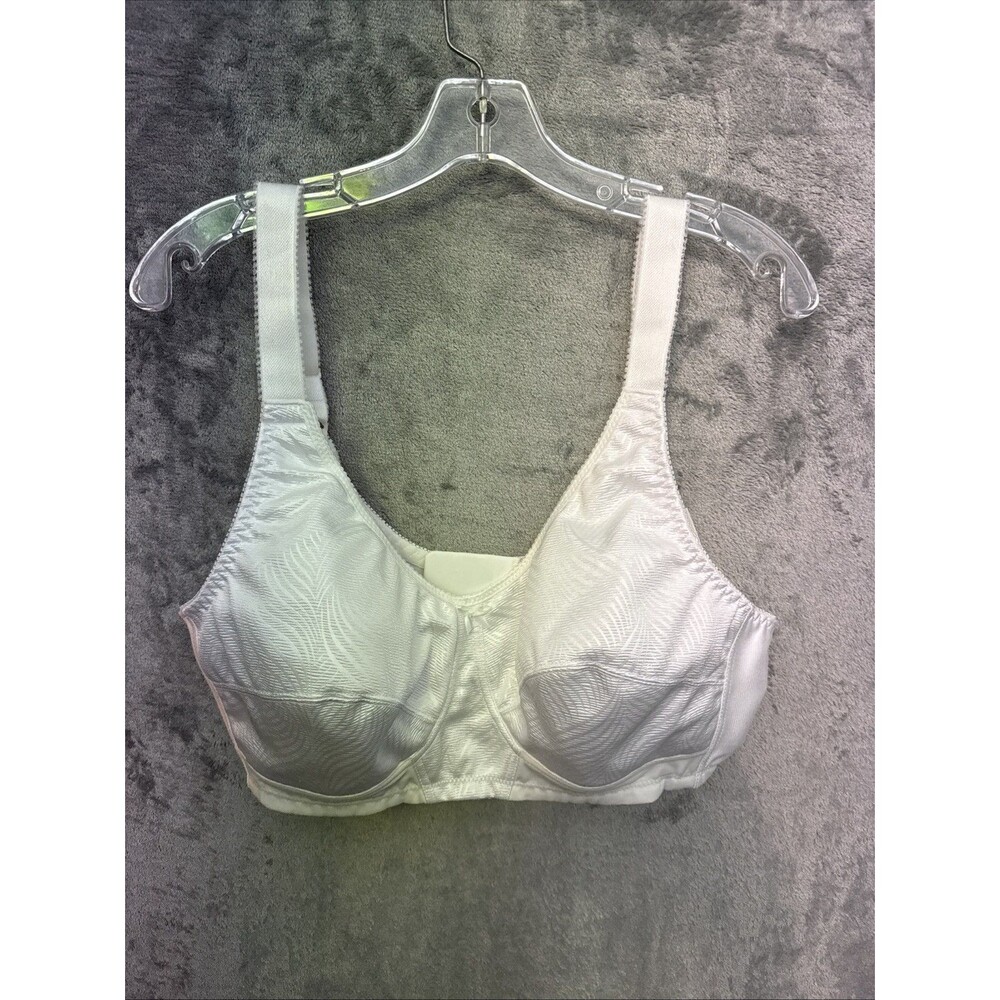 trulife 42B NEW Mastectomy bra white wire free unpadded soft Style 297